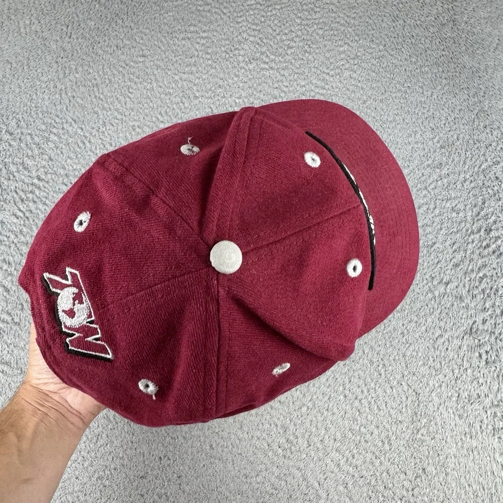 Vintage Alabama Crimson Tide Snapback Hat Maroon Embroidered Patch Logo TOTW